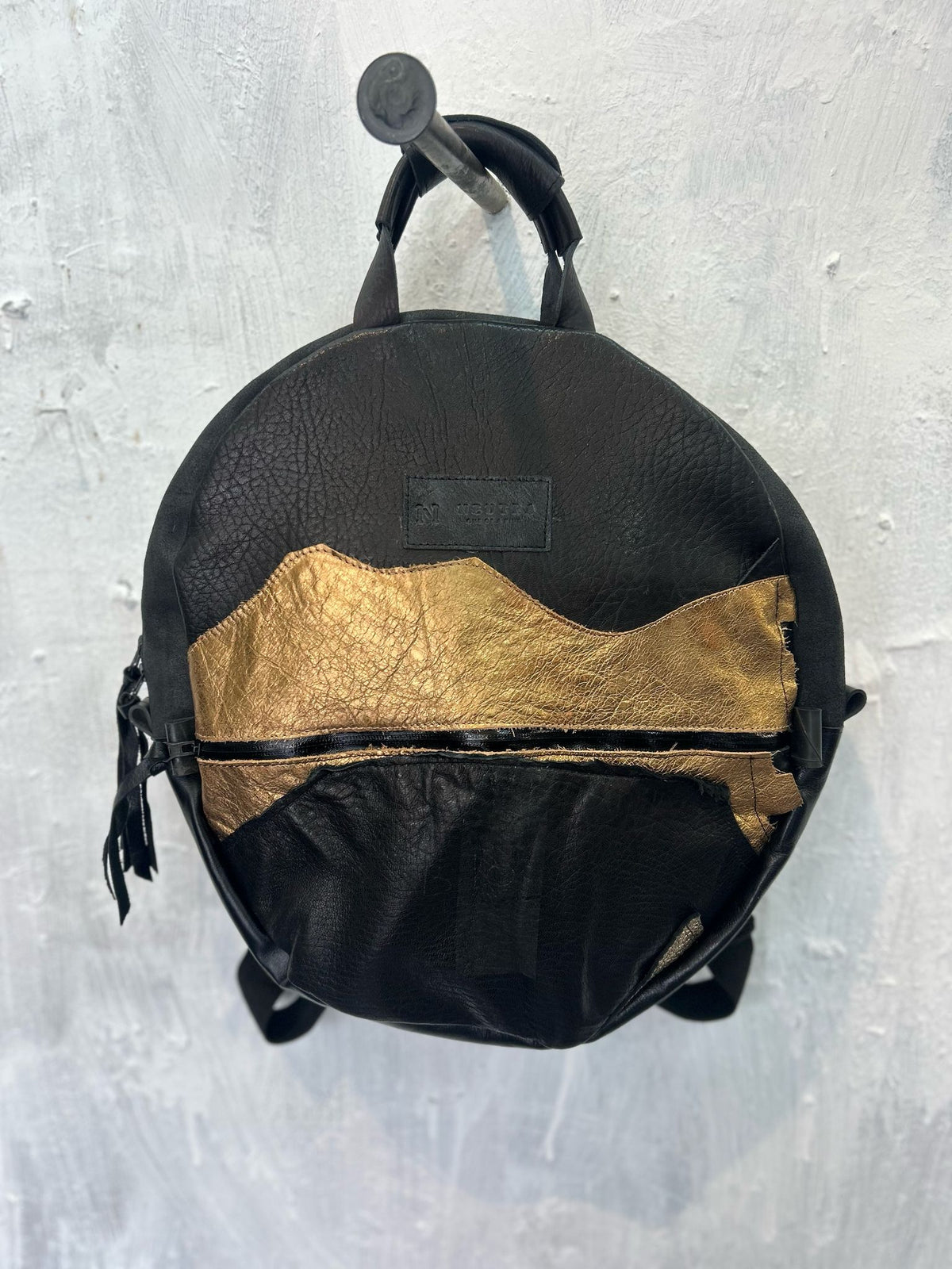 Blue moon  Backpack with gold patch