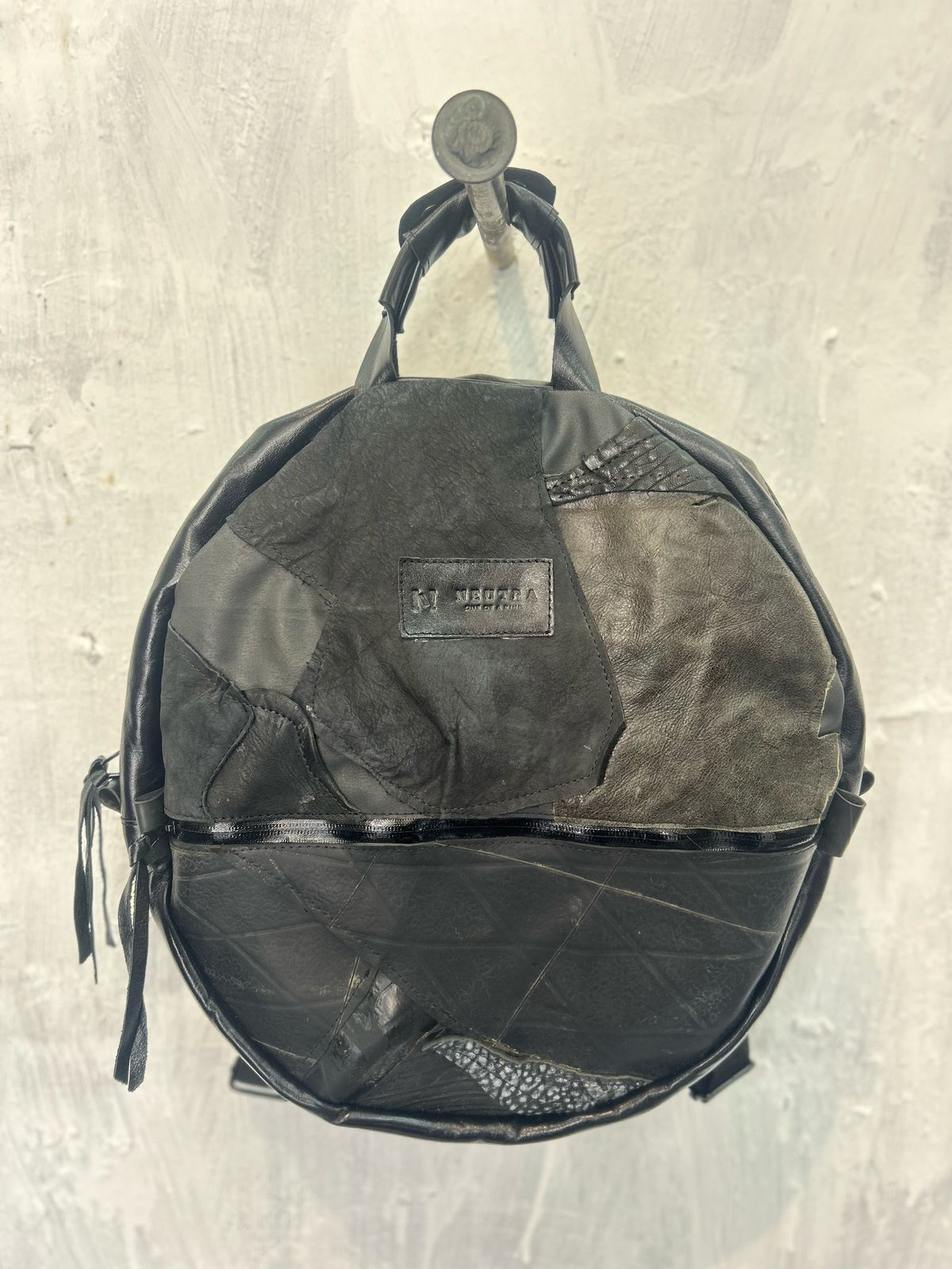 Blue moon  Backpack with an Eames leftover chair patchs (Copy)