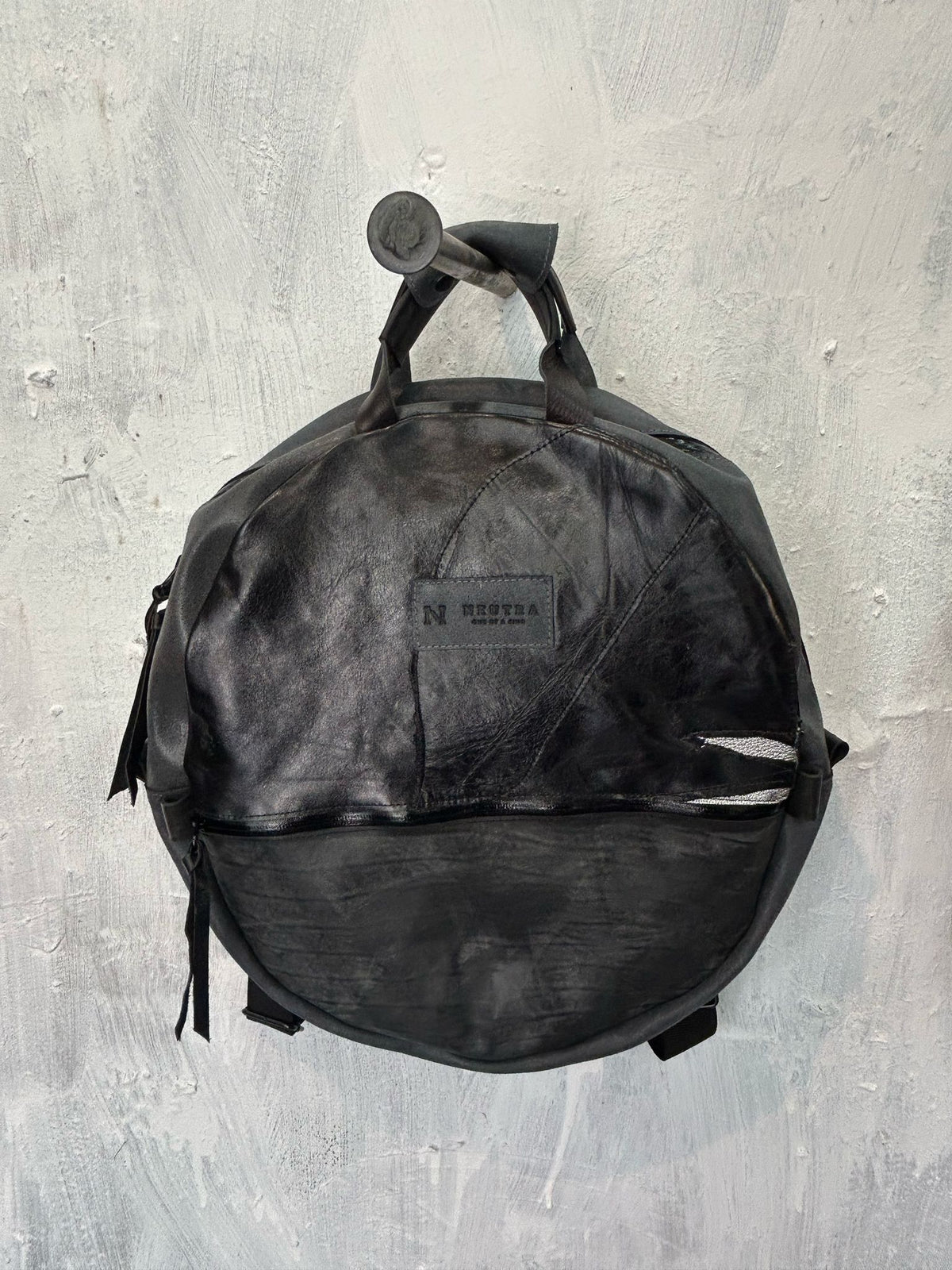Blue moon  Backpack with an Italian black patch